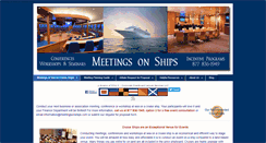 Desktop Screenshot of meetingsonships.com