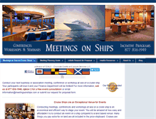 Tablet Screenshot of meetingsonships.com
